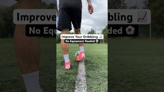 Dribbling Drills for Footballers  No Equipment Needed ✅⚽️ youtubeshorts soccer football [upl. by Ethban279]