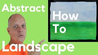 How to abstract art landscape paintings – the process of painting [upl. by Hterrag]