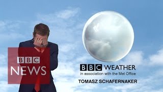 BBC News weatherman loses it live onair but somehow makes it through  BBC News [upl. by Lise848]