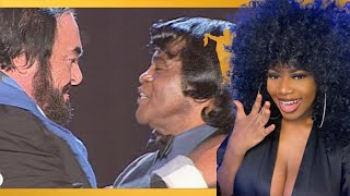 FIRST TIME REACTING TO  quotITS A MANS WORLDquot JAMES BROWN WITH PAVAROTTI REACTION [upl. by Ainavi]