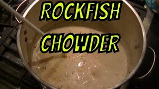 Rockfish Chowder AKA Striped bass Recipe [upl. by Cheadle198]