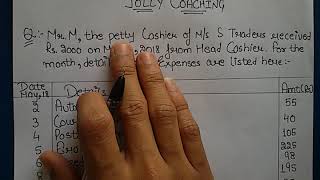 How to prepare PETTY CASH BOOKPetty Cash Book in Hindi with Example by JOLLY Coaching [upl. by Nnaacissej]