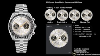 GalaxyWatch  256Omega Speedmaster ChronoScope 2024Paris 갤럭시워치7 2024parisolympic omega [upl. by Clarisse]