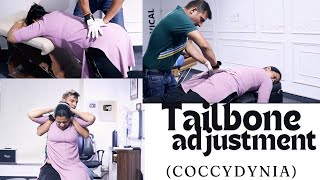 Tailbone adjustment by Chiropractor Pankaj Choudhary chiropractor in pune  hyderabad bangalore [upl. by Karil261]