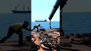 HIGH RISK Ship anchor release work [upl. by Hocker]