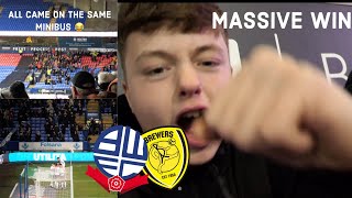 BOLTON CONTINUE FORM BY BEATING BURTON 10  ABSOLUTLEY MASSIVE WIN  BWFC V BAFC [upl. by Skerl]