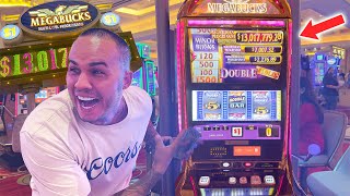 132 MILLION DOLLAR MEGABUCKS JACKPOT SLOT MACHINE IN LAS VEGAS we were so close [upl. by Rehsa680]