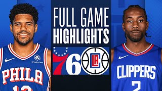 76ERS at CLIPPERS  FULL GAME HIGHLIGHTS  March 24 2024 [upl. by Pansie]