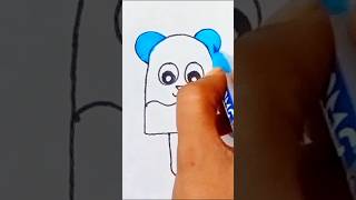 Cute ice cream drawing easy and simple drawing for kids and toddlers shorts ytshorts satisfying [upl. by Marys]