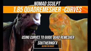 Nomad Sculpt update 185  Quadremesher curves [upl. by Aven]