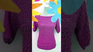 Cómo hacer una hermosa blusa verde de crochet tutorial paso a paso [upl. by Wun]