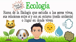 🌿¿Qué es la Ecología🌎 Fácil y Rápido  BIOLOGÍA [upl. by Princess]