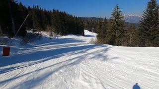 Morillon  GoPro POV skiing Blue Chalet Blue Vielle amp Blue Sairon in Grand Massif resort March 2022 [upl. by Dhaf]