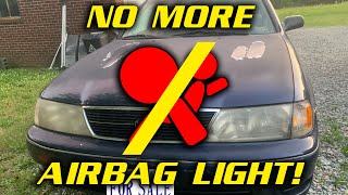 Air Bag Light Diagnosed wo Scan Tool 99 Toyota Avalon [upl. by Imar]