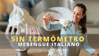 Como hacer un MERENGUE ITALIANO SIN TERMOMETRO  SECRETOS y TIPS [upl. by Skerl]