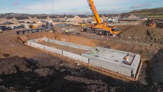 FP McCann installs large precast attenuation tank at Holmfirth Housing Development [upl. by Hinckley]