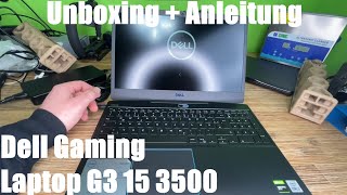 Dell Gaming G3 15 3500  15 Inch FHD Intel i710750H 16GB RAM 512GB SSD unboxing and instructions [upl. by Emrich]