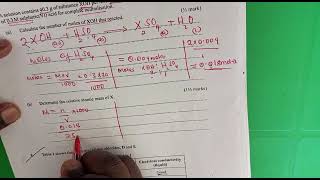 KCSE 2019 THE MOLE CONCEPT CHEMISTRY PAPER 2  Follow chemistrycansmile for more chem lessons [upl. by Iives]