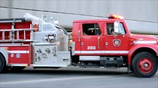 MONTREAL FIRE DEPT TRUCKS RESPONDING AND NOT [upl. by Glimp]