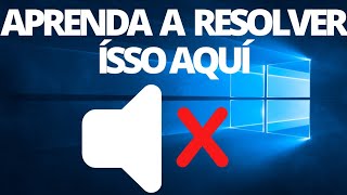 passo a passo  Windows 10 Sem som  como resolver simples [upl. by Avlis]