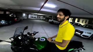 Kawasaki Ninja Getting Ready for Next Ride  Rider Surender Reddy [upl. by Idnat341]