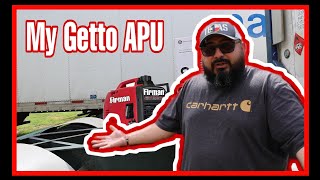 DIY Trucker APU Auxiliary Power Unit GHETTO APU [upl. by Frangos970]