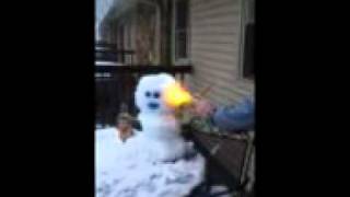 Burning snowman [upl. by Man]