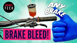 How To Bleed Any Hydraulic Bike Brake [upl. by Akcimat]