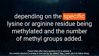 Mastering Histone Methylation A QampA Review for USMLE Step 1 [upl. by Neruat]