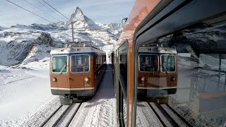 Gornergrat BahnSwitzerland  Vom Gornergrat nach Zermatt  GoPro Video [upl. by Anirehc786]