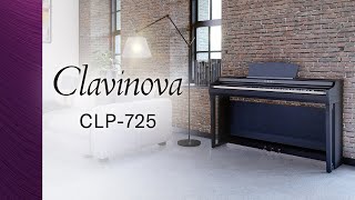 Yamaha Clavinova CLP725 Digital Piano Overview [upl. by Aip807]