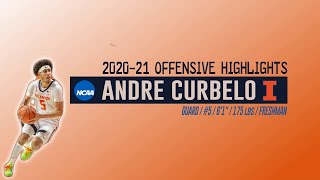 Andre Curbelo 202021  Freshman Season Offensive Highlights  Illinois Basketball [upl. by Enelehcim]