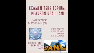 EXAMEN REAL TERRITORIUM PEARSON PASADO UANL PARTE 1 EJERCICIOS 14 PENSAMIENTO MATEMÁTICO [upl. by Olympias569]