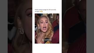 Adele being savage for 40 seconds straight shorts shortvideo celebrity singers fyp viral [upl. by Gershom]