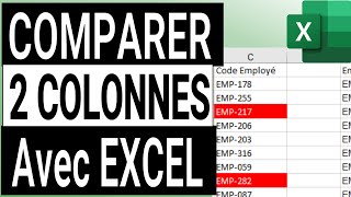 Tuto Excel  Comparer 2 colonnes dans Excel [upl. by Nolie]