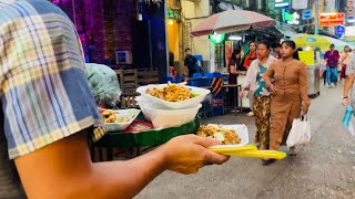 Friday Evening at 19th Street streetfood 19thstreet yangon myanmar downtown [upl. by Alcina]