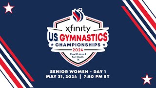 2024 Xfinity US Gymnastics Championships  Senior Women  Day 1 International Feed [upl. by Ayotnahs826]