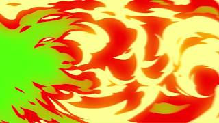 green screen transition animated fire [upl. by Eimia]