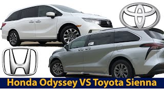 Honda Odyssey VS Toyota Sienna  A Look At The High Points [upl. by Platt]