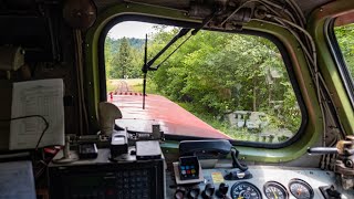 Führerstandsmitfahrt auf der V100 der NeSA auf der Sauschwänzlebahn [upl. by Fiorenze]