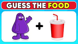 Can You Guess The Food By Emoji  Food And Drink Emoji Quiz [upl. by Acinehs]