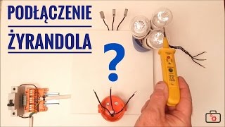 Podłączenie lampy sufitowej żyrandola do wyłącznika podwójnego  krok po kroku  Vteka [upl. by Ocinemod]