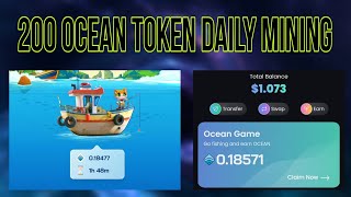 Ocean Token Mining Earn Ocean and Sui With Telegram Bot Very Easy  Wave Wallet [upl. by Nwahsiek]