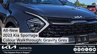 AllNew 2023 Kia Sportage  Colour Walkthrough Gravity Grey [upl. by Idroj]