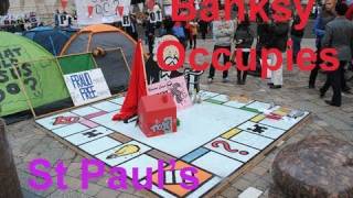 Banksy Occupy London Protest [upl. by Elatnahc]