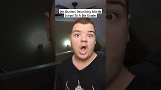 6th Graders Describing Middle School To A 5th Grader Shorts [upl. by Ahtilat]