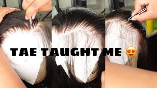 HOW TO PLUCK LIKE ARROGANT TAE EXClUSIVE TIPS from his master class Tinashe hair [upl. by Nylehtak809]