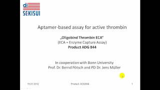 Oligobind Thrombin Assay product ADG844 [upl. by Ursa]