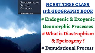 P1C6Endogenic amp Exogenic Geomorphic process Diastrophism Volcanism Denudational exogenic factor [upl. by Dougald]