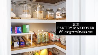 DIY Pantry Makeover amp Pantry Organization [upl. by Nosirb]